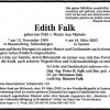 Pohl Edith 1909-2003 (Falk Hermann 1884-1971) Todesanzeige